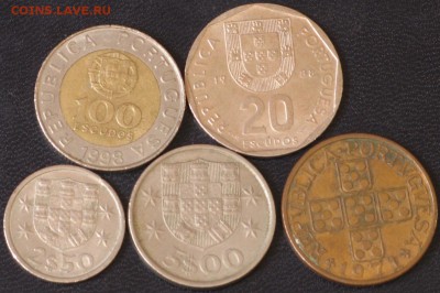 Португалия 1,2.5,5,20,100 эскудо корабли - Португалия 1,2.5,5,20,100 эскудо.JPG
