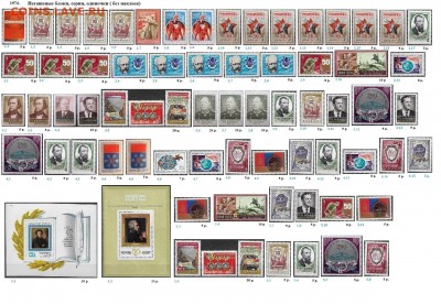 СССР 1974-1975. ФИКС - 1.1974. Блоки, марки