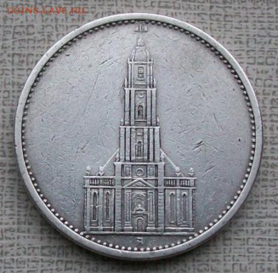 5 Рейхсмарок 1934 г. А,  Оконч. 30.09.2016 г. в 22 час. - ф25 5 марок