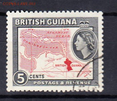 Колонии Британская Гвиана 1954 1м 5ц - 112
