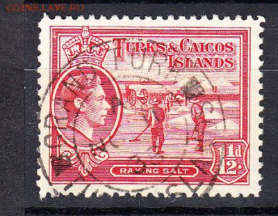 Колонии Турк и Кокос 1938  1м 1,5ц - 114