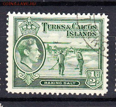 Колонии Турк и Кокос 1938  1м 0,5ц - 116