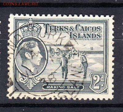 Колонии Турк и Кокос 1938  1м 2ц - 117