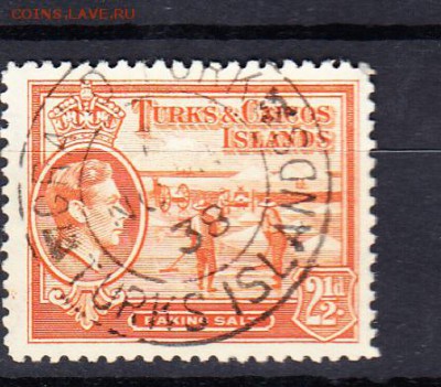 Колонии Турк и Кокос 1938  1м 2,5ц - 118