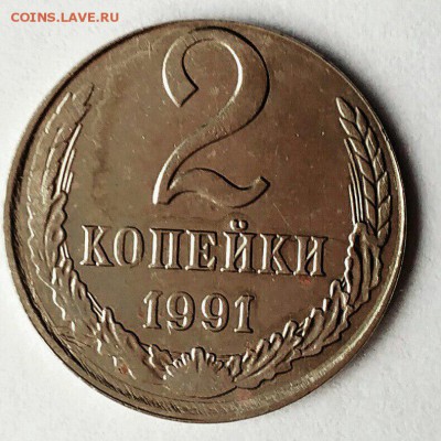 2 копейки 1991 Л - БЕЛЫЙ металл - rHDRVJvd4Hg