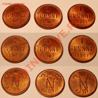1 пенни 1907 года - разновид. - 07г