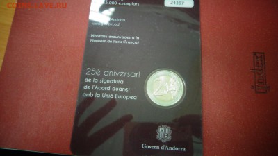 2 евро 2015 г Андорра  25 лет таможенному союзу с Европой - DSC03021.JPG