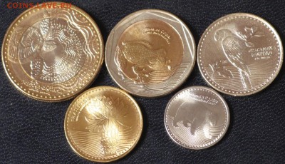 Колумбия фауна 5 монет UNC - Колумбия фауна 5 монет UNC.JPG