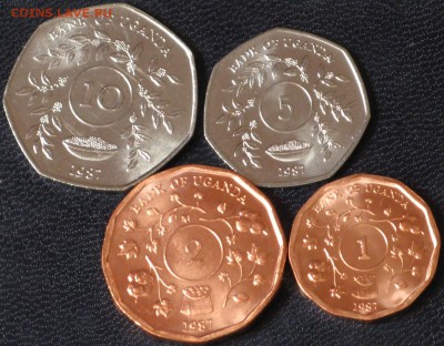Уганда 1,2,5,20 шиллингов 1987 UNC - Уганда 1,2,5,20 шиллингов 1987 UNC.JPG