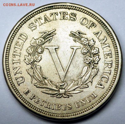 США_отличный 5-центовик "Liberty Nickel" 1883; 30.09_22.05мс - 12627