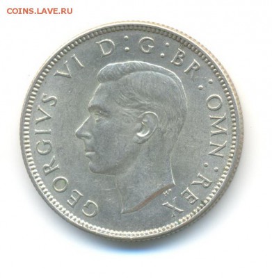 Ag. Британия 2 шиллинга 1945. XF . до 4.10 22:00 - 2