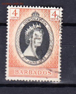 Колонии Барбадос 1953 1м коронация - 129