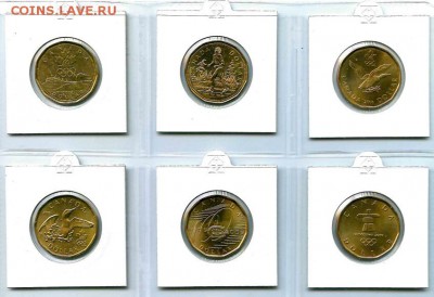 КАНАДА 1 доллар 10 монет СПОРТ до 03.10.16 - канада_1-6 монеты