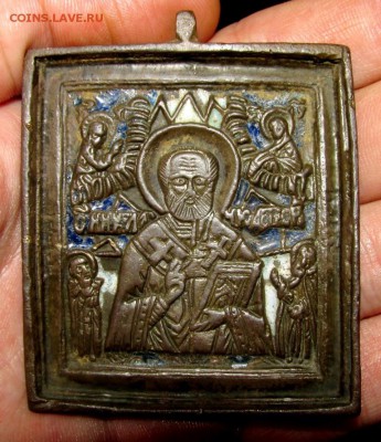 Икона - Николай Чудотворец до 04.10. в 22:20 - две эмали - IMG_1807.JPG