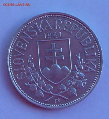 Словакия, 20 крон 1941 с рубля. до 5.10, 22-00 - 091-2
