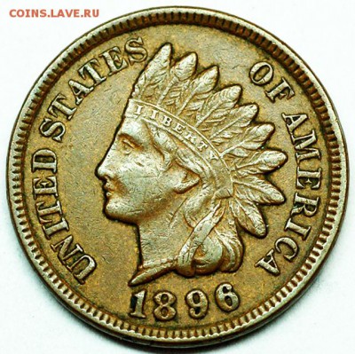 США_отличный цент 1896 "Indian Head"; до 01.10_22:09мск - 7