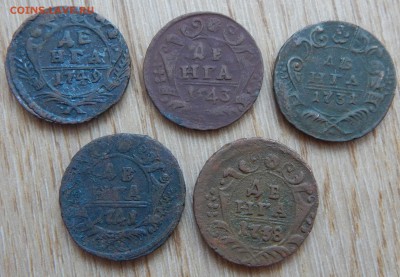 Денга 1731,38,41,43,49г. 5шт. - DSCN1374.JPG