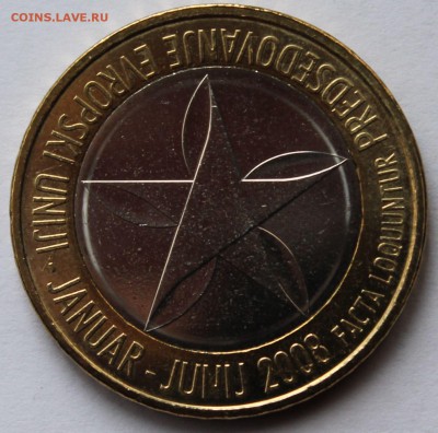 БИМ. Словения 3 евро 2008 Председательство Словении в... - 1