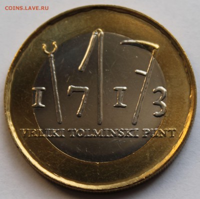 БИМ. Словения 3 евро 2013 300 лет восстанию  крестьян - 5