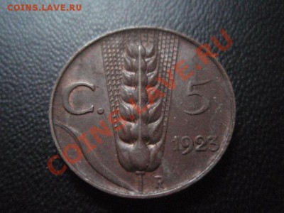 Италия 5 чентезимо 1923 до 15.12 в 21.00 М - PC120451.JPG