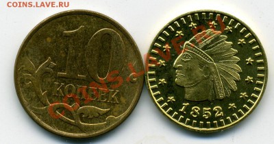 Жетон с головой индейца California gold - Scan0333