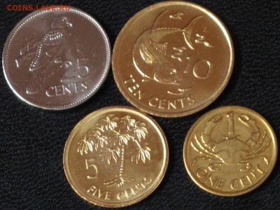 1,5,10,25 центов Сейшелы фауна UNC - Сейшелы фауна UNC.JPG