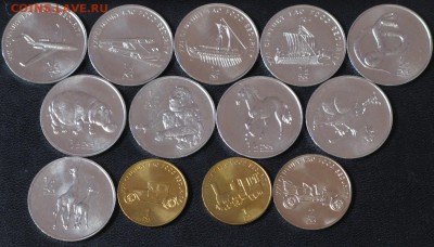Северная Корея 13 монет 2002 UNC животные,техника - Северная Корея 2002 UNC животные,техника.JPG