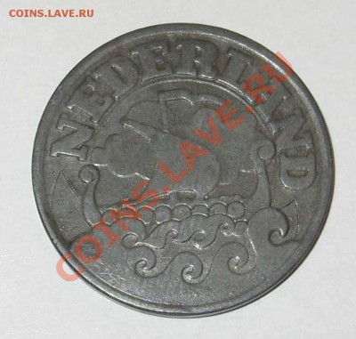 25 центов Нидерланды.1941.Окупация.До19.12.2010 23.10 по Мск - 25 центов Нидерланды 1941 год - 2