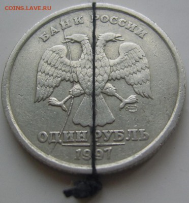 Расколы на рублях 1997 г. - Полный 1997 с поворотом