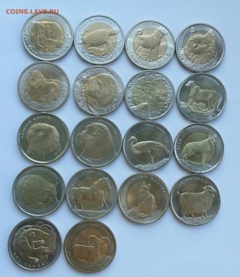 Животные. 1 лира Турция. 18 монет. до 04.10 22.00 - 3