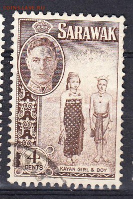 Колонии SARAWAK 1950 1м 4ц - 168