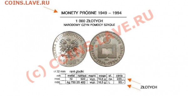 ПОЛЬША 1000 ЗЛОТЫХ 1986 ПОМОЩЬ ШКОЛЕ - t_11