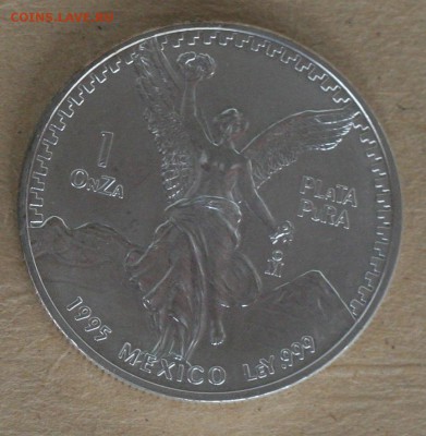 Мексика. 1 onza 1995г Ангел. UNC до 08.10 в 22-00 - 11