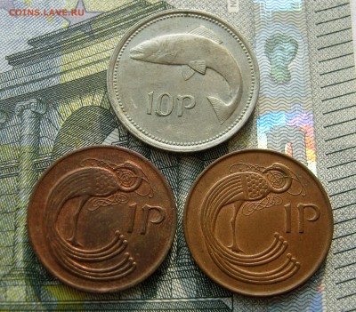 ИРЛАНДИЯ 2 по 1 пенни 1980-95 + 10 пенсов 1994. - 057.JPG