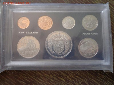 НОВАЯ ЗЕЛАНДИЯ - жесткий годовой наб. 1972 до 11.10, 22.00 - Н. Зеландия набор 1972 коробка пластик в мешке_1