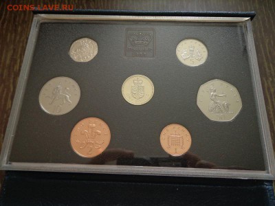 АНГЛИЯ - оф. жесткий набор 1988 г. книжечка до 11.10, 22.00 - Англия набор 1988 темно-синяя коробка_2