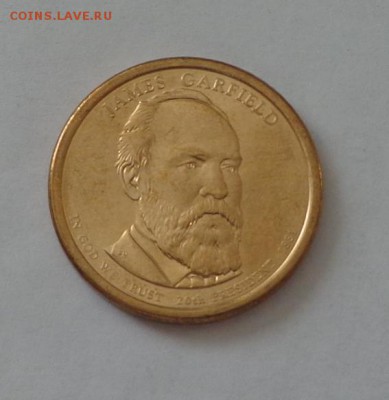 США - 20 президент Гарфилд до 11.10, 22.00 - США - 20 Гарфилд