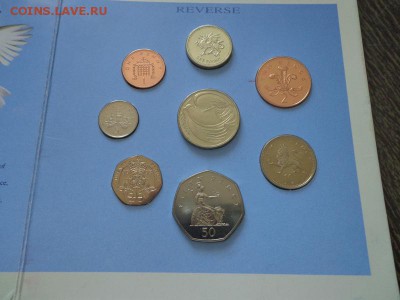 АНГЛИЯ - оф. годовой набор 1995 г. буклет до 11.10, 22.00 - Англия набор 1995 буклет флаг_3