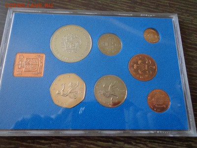 АНГЛИЯ - жесткий набор СЕРЕБРЯНАЯ СВАДЬБА до 11.10, 22.00 - Англия набор 1972 Серебряная свадьба коробка в конверте серая_2