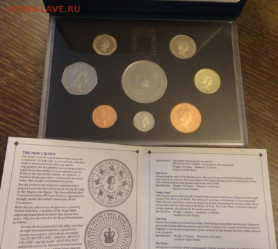 АНГЛИЯ - оф. жесткий набор 1993 г. книжечка до 11.10, 22.00 - Англия набор 1993 коробка_2