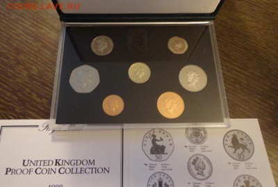 АНГЛИЯ - оф. жесткий набор 1988 г. книжечка до 11.10, 22.00 - Англия набор 1988 коробка_2