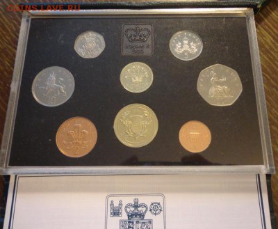 АНГЛИЯ - оф. жесткий набор 1986 г. книжечка до 11.10, 22.00 - Англия набор 1986 коробка_1