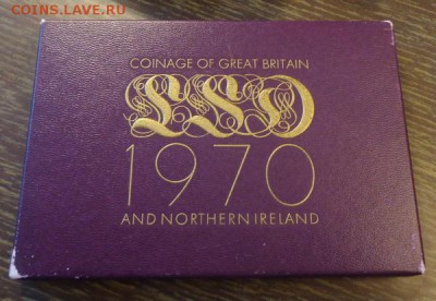 АНГЛИЯ - оф. жесткий набор 1970 г. до 11.10, 22.00 - Англия 1970 набор коробка