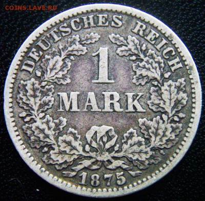 Германия_серебряная марка 1875(F); до 05.10_22.20мск - 12624