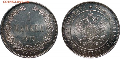 1 Марка 1915 Штемпельная с 200, до 7.10.2016 22:00 мск - 1 Markka 1915 S.