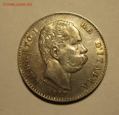 Италия 1 лира 1887г до 10.10.2016г в 22.00 мск - 2.JPG