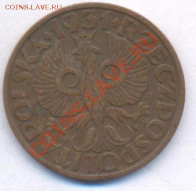 Польша 2 грош. 1931 г.До 16.12.10 г. 20-00 МСК. - Польша 2 31