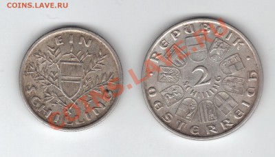 Австрия. Серебро. 1 и 2 шиллинга 1920-е годы - австрия8