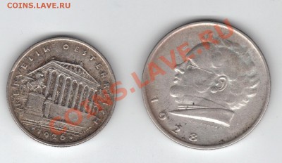 Австрия. Серебро. 1 и 2 шиллинга 1920-е годы - австрия9