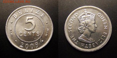 МОНЕТЫ МИРА 10-16 - Белиз – 5 центов (2009) алюм. (UNC)